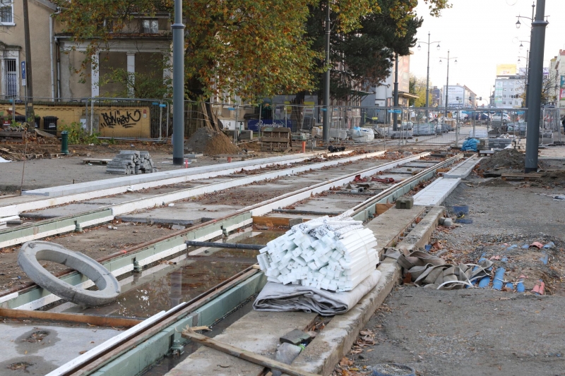 21/30 Postęp prac przy Chrobrego i Mieszka I - listopad 2021