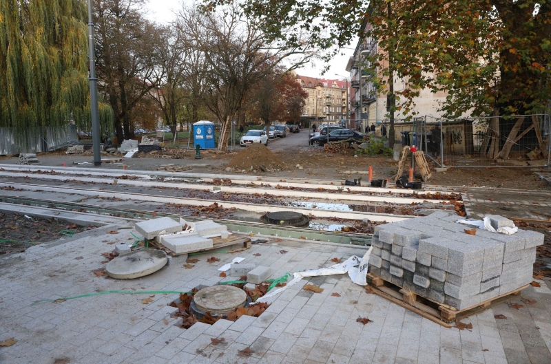 28/30 Postęp prac przy Chrobrego i Mieszka I - listopad 2021