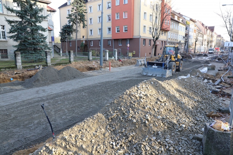 29/30 Postęp prac przy Chrobrego i Mieszka I - listopad 2021