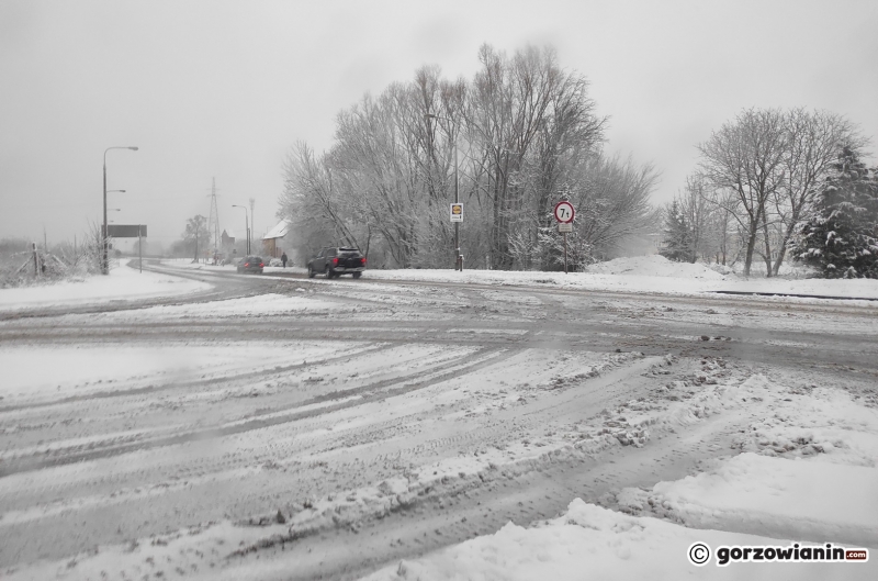 3/13 Sytuacja na drogach w Gorzowie po opadach śniegu