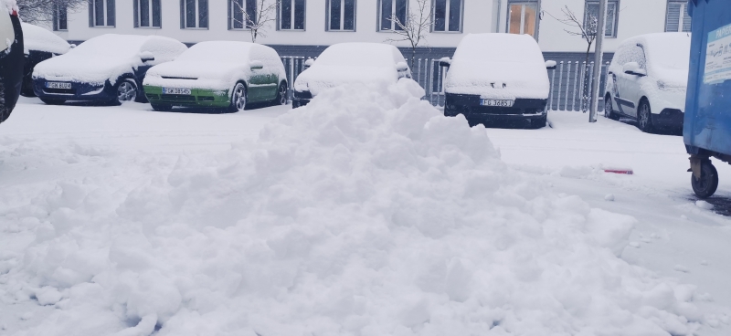 10/13 Sytuacja na drogach w Gorzowie po opadach śniegu