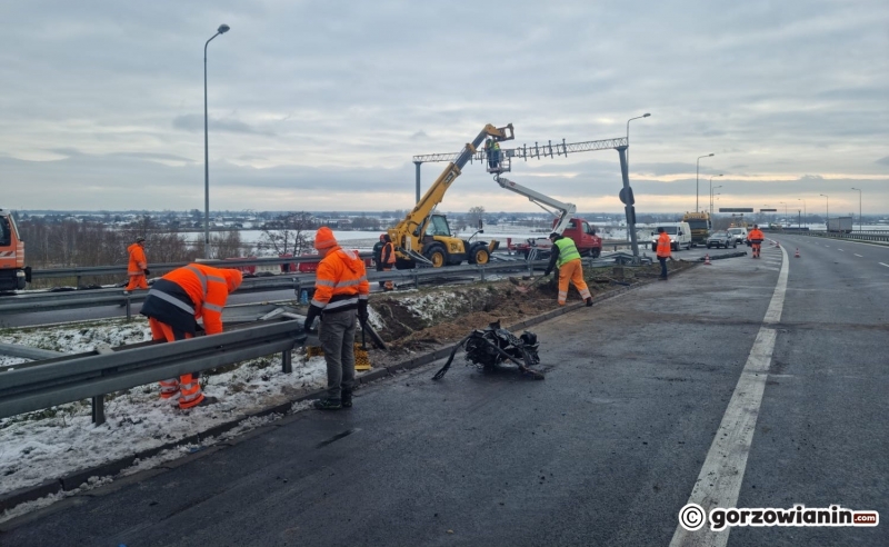 5/10 Naprawa zniszczonej infrastruktury na S3 na węźle Gorzów Zachód