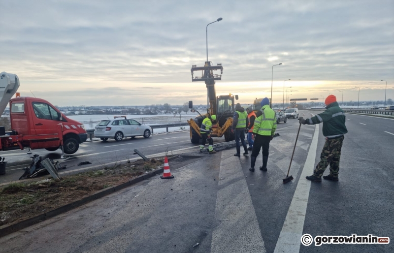 7/10 Naprawa zniszczonej infrastruktury na S3 na węźle Gorzów Zachód