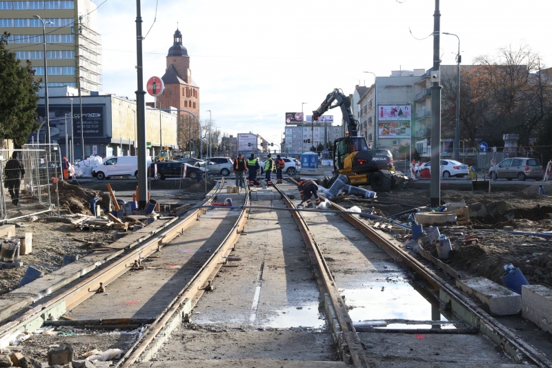 5/25 Torowisko przy Chrobrego i Mieszka I prawie gotowe