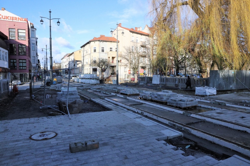 9/25 Torowisko przy Chrobrego i Mieszka I prawie gotowe