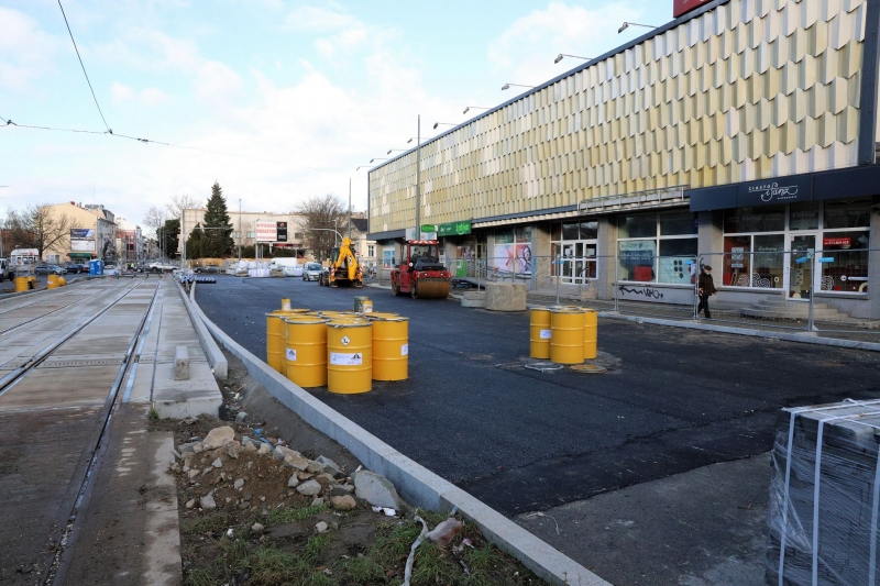 10/25 Torowisko przy Chrobrego i Mieszka I prawie gotowe