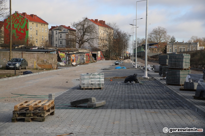 4/16 Postęp prac przy budowie nowego odcinka ul. Spichrzowej