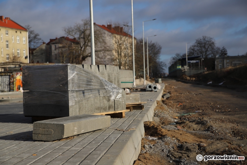5/16 Postęp prac przy budowie nowego odcinka ul. Spichrzowej