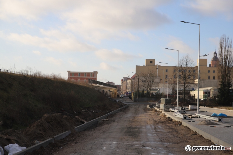 9/16 Postęp prac przy budowie nowego odcinka ul. Spichrzowej