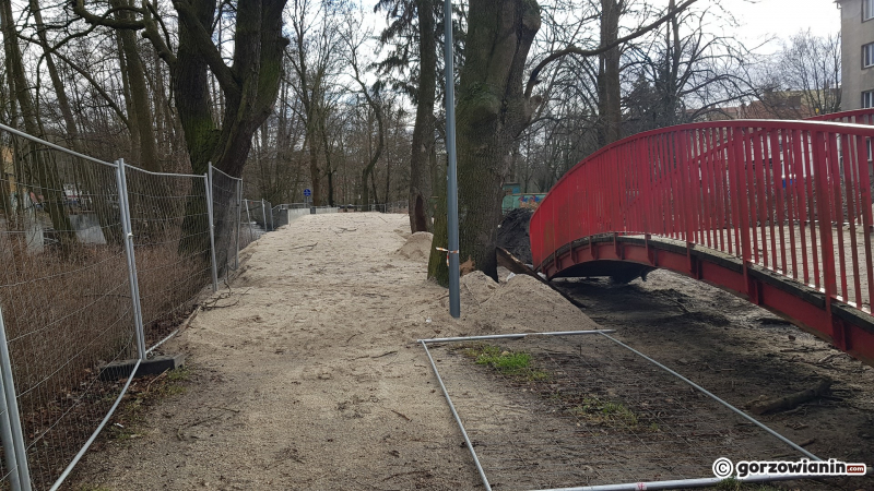 4/10 Prace przy ścieżce nad Kłodawką koło stadionu LA