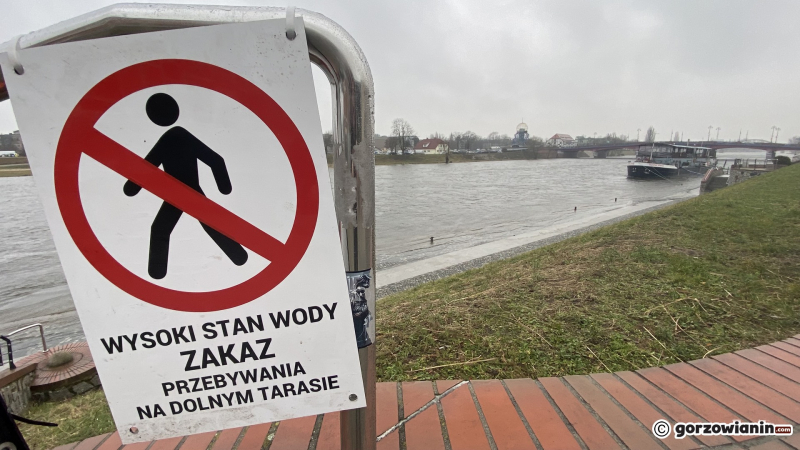 1/5 Dolny taras nadwarciańskich bulwarów został zamknięty