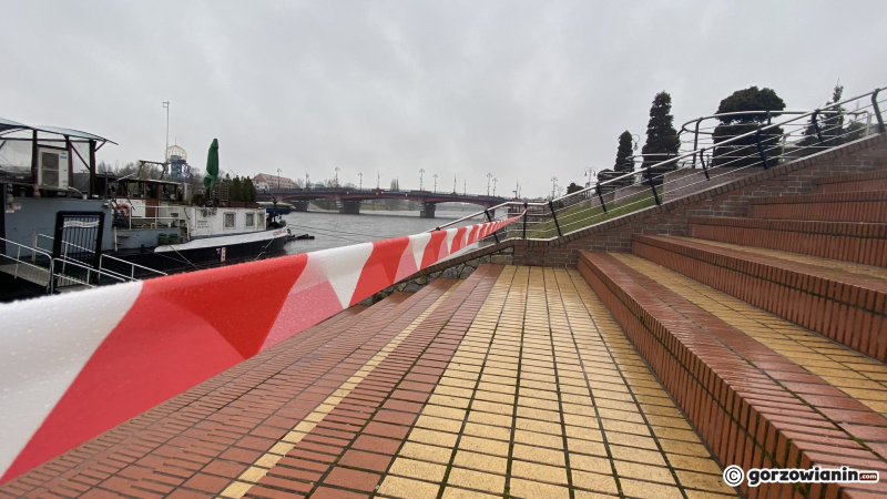 4/5 Dolny taras nadwarciańskich bulwarów został zamknięty