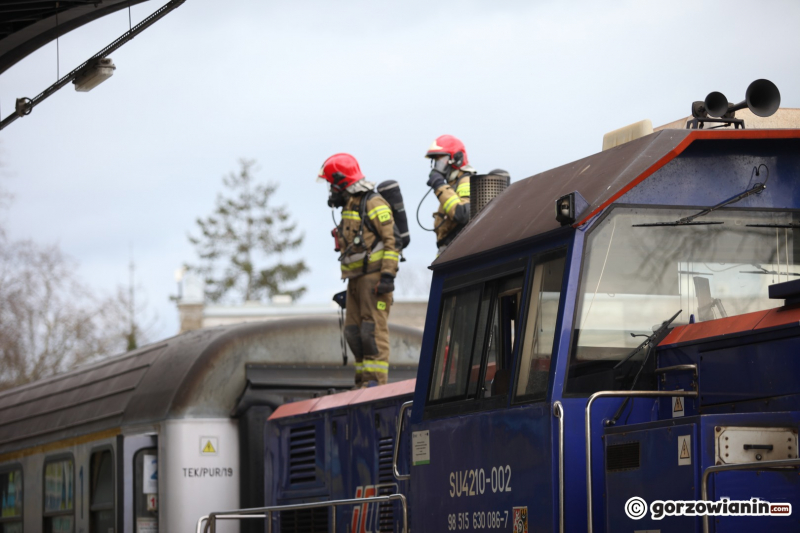 5/11 Pożar lokomotywy na przystanku kolejowym Gorzów Wielkopolski Wschodni