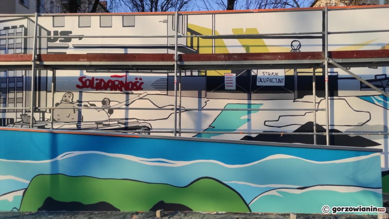 5/7 Nowy mural na kamienicy przy ul. Kosynierów Gdyńskich