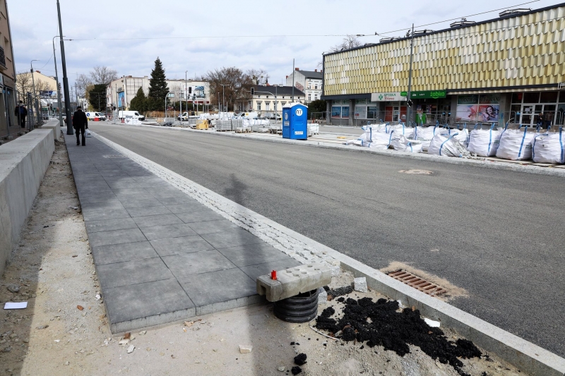 6/34 Postęp prac na Chrobrego i Mieszka I - kwiecień 2022