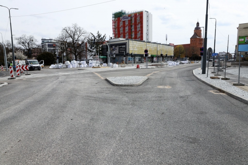 11/34 Postęp prac na Chrobrego i Mieszka I - kwiecień 2022