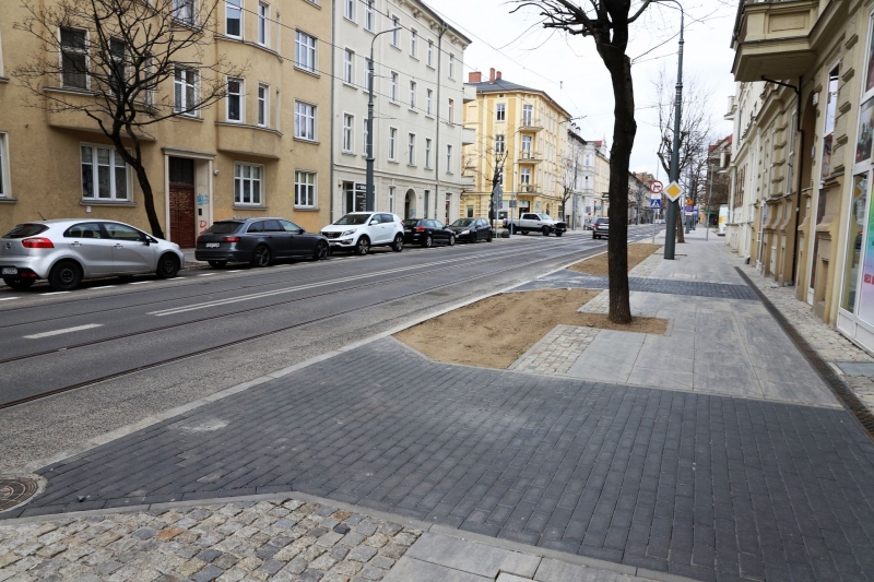 25/34 Postęp prac na Chrobrego i Mieszka I - kwiecień 2022