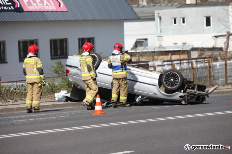 5/9 Dachowanie BMW na Trasie Nadwarciańskiej