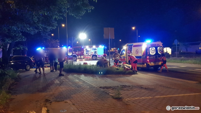 3/8 Zderzenie motocykla z fordem na Podmiejskiej