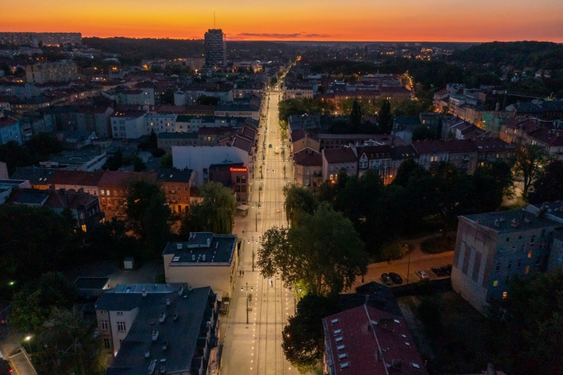 1/9 Test oświetlenia Traktu Królewskiego w Gorzowie