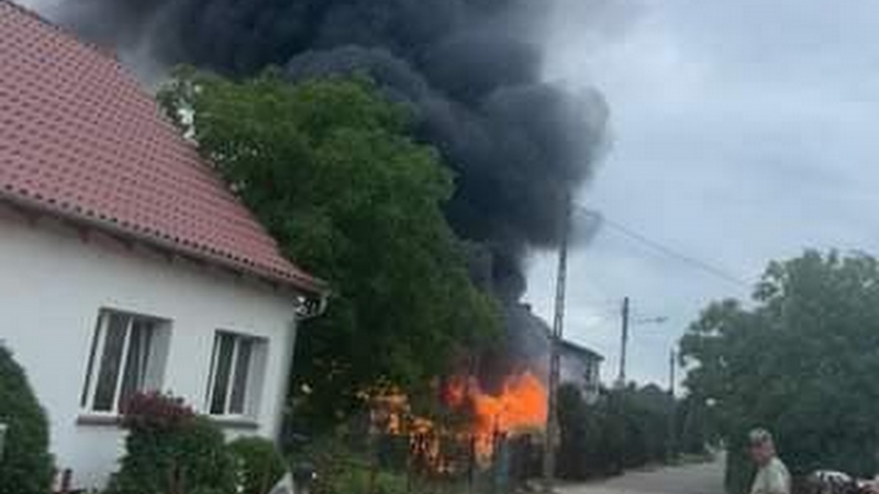 4/6 Pożar budynków gospodarczych i garażu w Bogdańcu