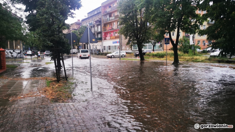 6/20 Burza przeszła przez Gorzów. Jak zwykle zalało wiele ulic