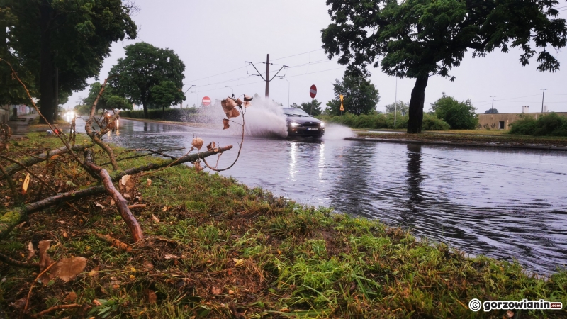15/20 Burza przeszła przez Gorzów. Jak zwykle zalało wiele ulic