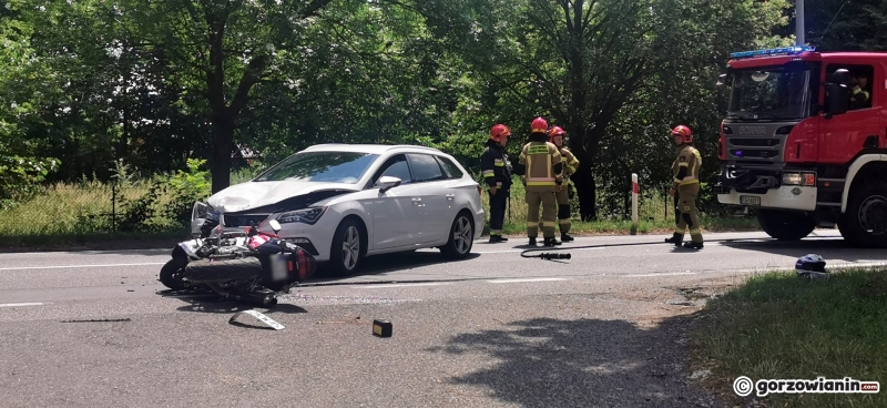 3/6 Zderzenie seata z motocyklem na Walczaka