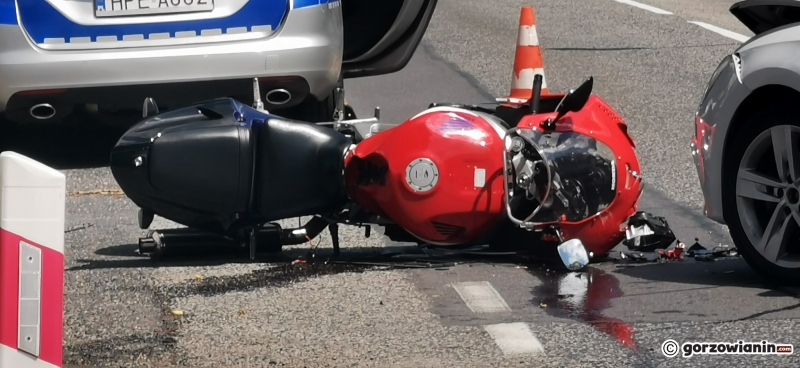 5/6 Zderzenie seata z motocyklem na Walczaka