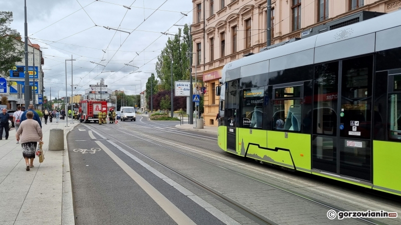 1/6 Gorzów: Zderzenie z tramwajem przy Sikorskiego