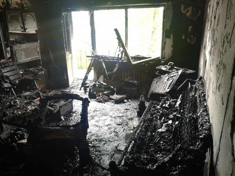 10/10 Pożar mieszkania przy ul. Wróblewskiego