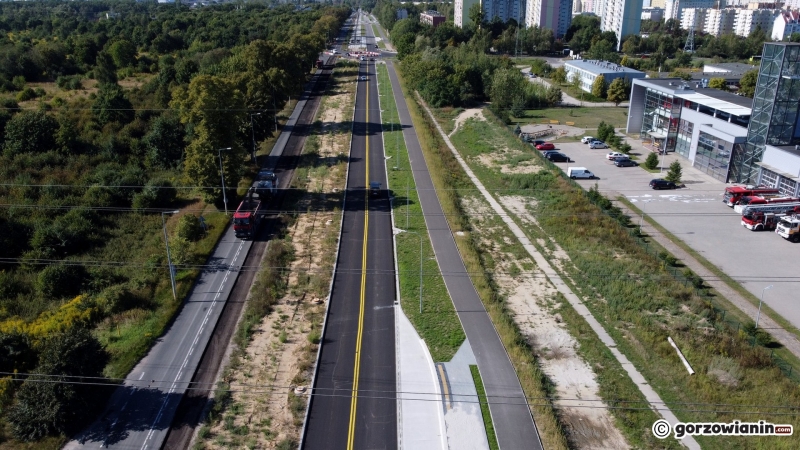 5/9 Gorzów: Kierowcy jadą już nowym odcinkiem ulicy Walczaka
