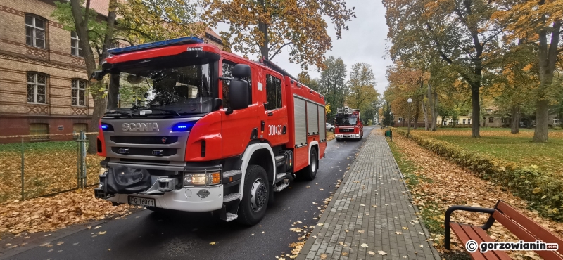 5/7 Pożar w budynku szpitala na Walczaka