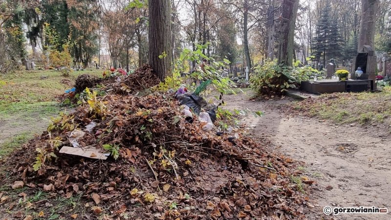 5/21 Hałdy śmieci zalegają na cmentarzu Świętokrzyskim