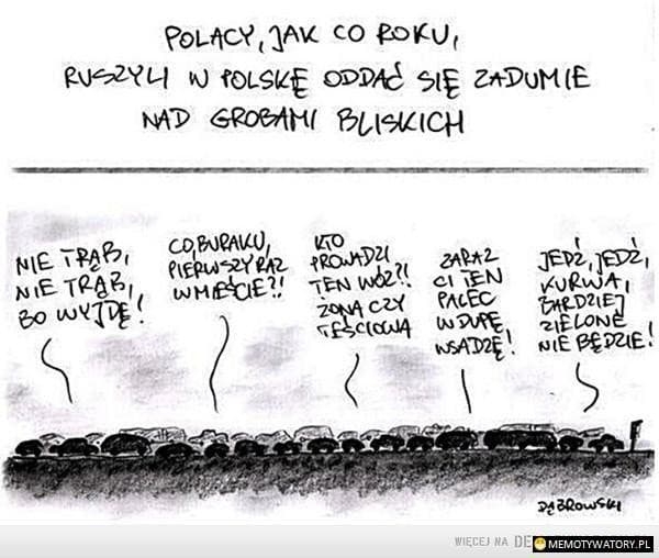 4/8 Memy o 1 listopada, czyli Wszystkich Świętych z przymrużeniem oka