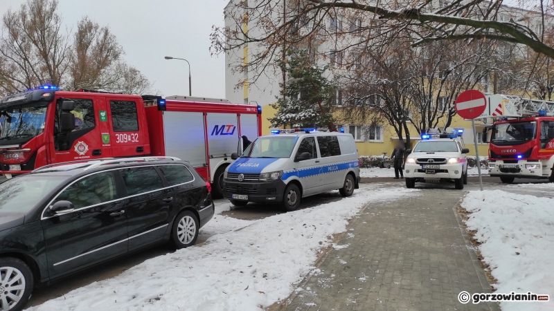 6/6 Pożar w piwnicy bloku przy ul. Widok