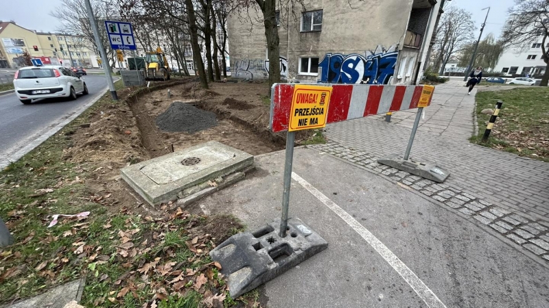 4/5 Nowy fragment ścieżki rowerowej w centrum Gorzowa