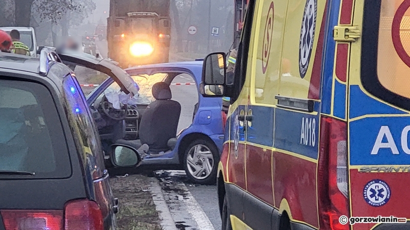 6/6 Czołowe zderzenia forda i nissana w Bogdańcu