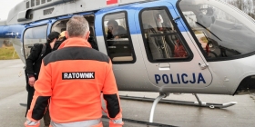 Policyjny śmigłowiec transportował serce i nerkę ze szpitala w Gorzowie do Wrocławia