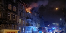 Pożar mieszkania przy ul. Dąbrowskiego