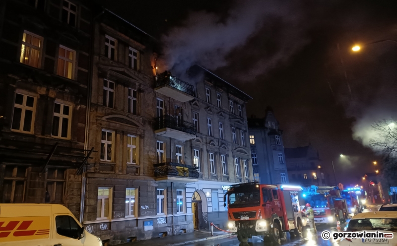 3/7 Pożar mieszkania przy ul. Dąbrowskiego