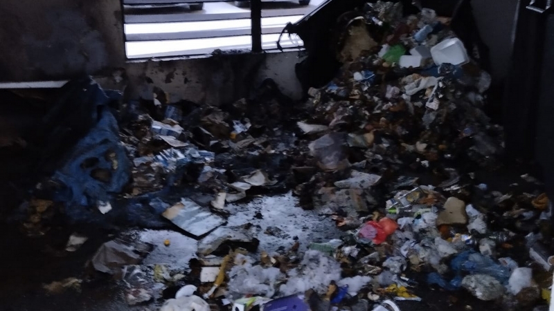 5/8 Podpalone śmietniki i zniszczone altany na os. Górczyn i Sady w Gorzowie