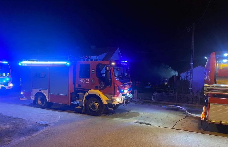 3/7 Pożar budynku gospodarczego w Maszewie