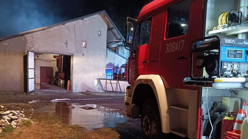 4/7 Pożar budynku gospodarczego w Maszewie