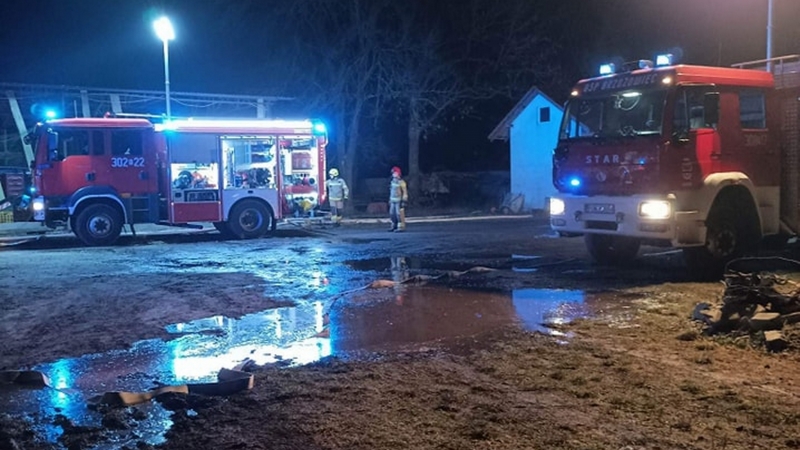 6/7 Pożar budynku gospodarczego w Maszewie