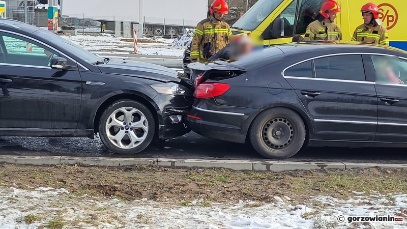 7/7 Zderzenie czterech pojazdów przy ul. Walczaka w Gorzowie