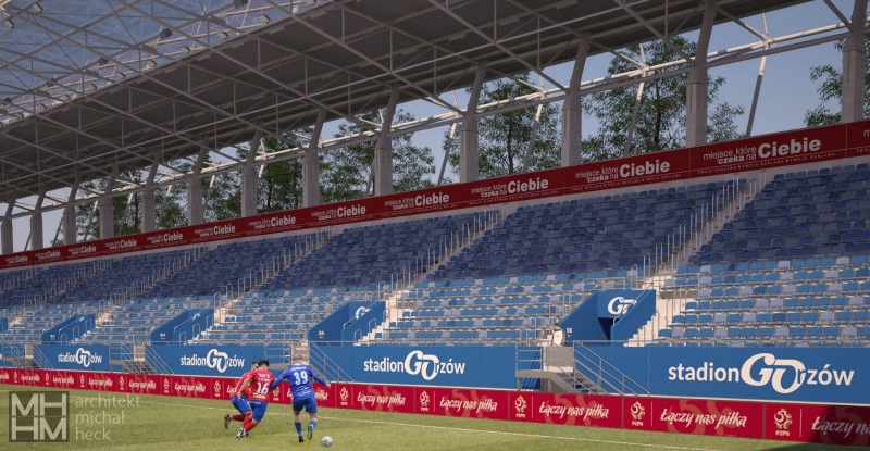 2/6 Wizualizacje stadionu piłkarskiego w Gorzowie