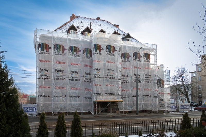 5/6 Dawny szpital zamienia się w internat. Postęp prac marzec 2023