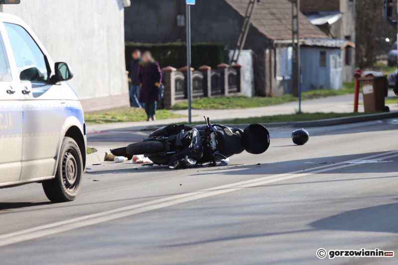 2/5 Zderzenie skutera z audi przy ul. Kostrzyńskiej w Gorzowie