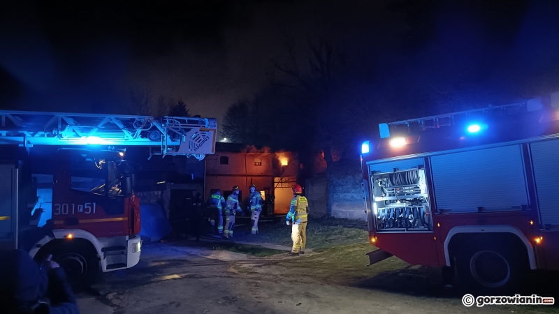5/7 Pożar garaży i budynków gospodarczych przy ul. Kosynierów Gdyńskich w Gorzowie